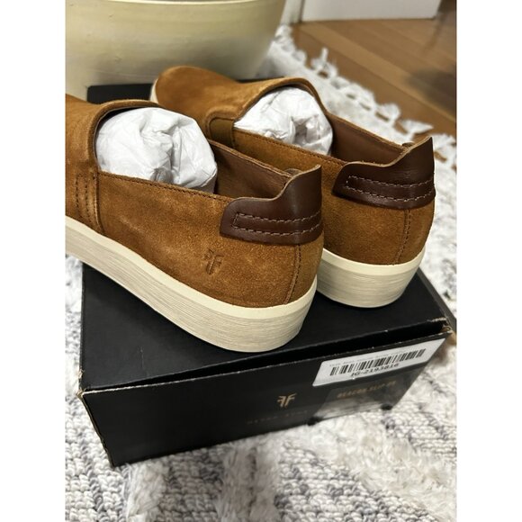 NWB Frye Men's Beacon Suede Leather Slip On Sneakers in Brown Sz 10 US - Picture 6 of 8